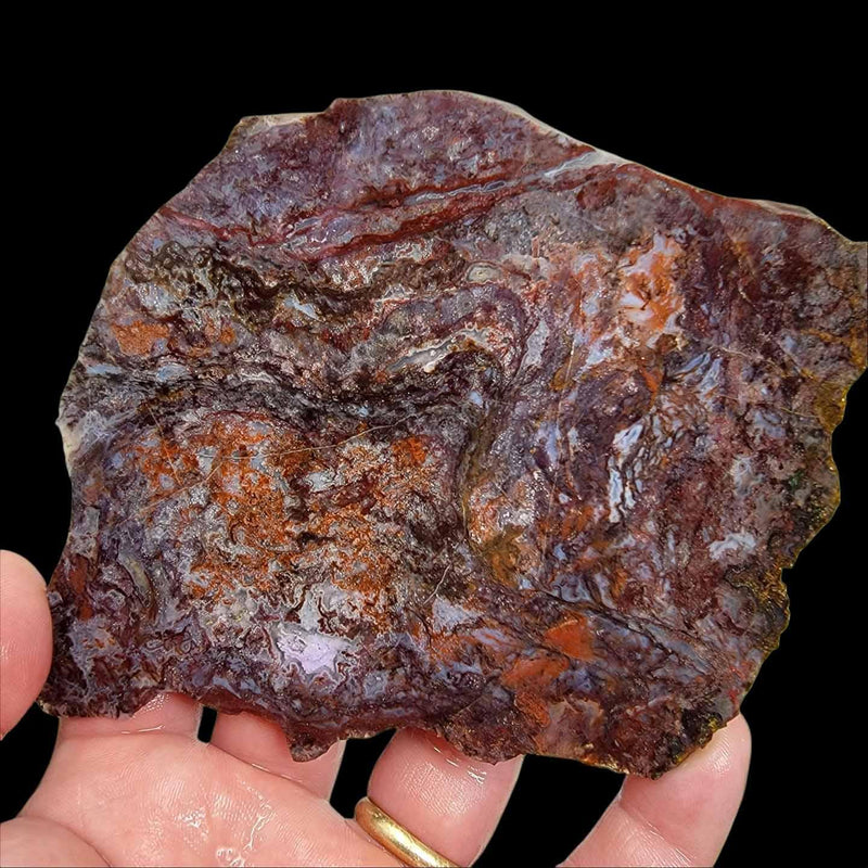 Utah Raspberry Agate Slab!  Lapidary Stone Slab! - LapidaryCentral