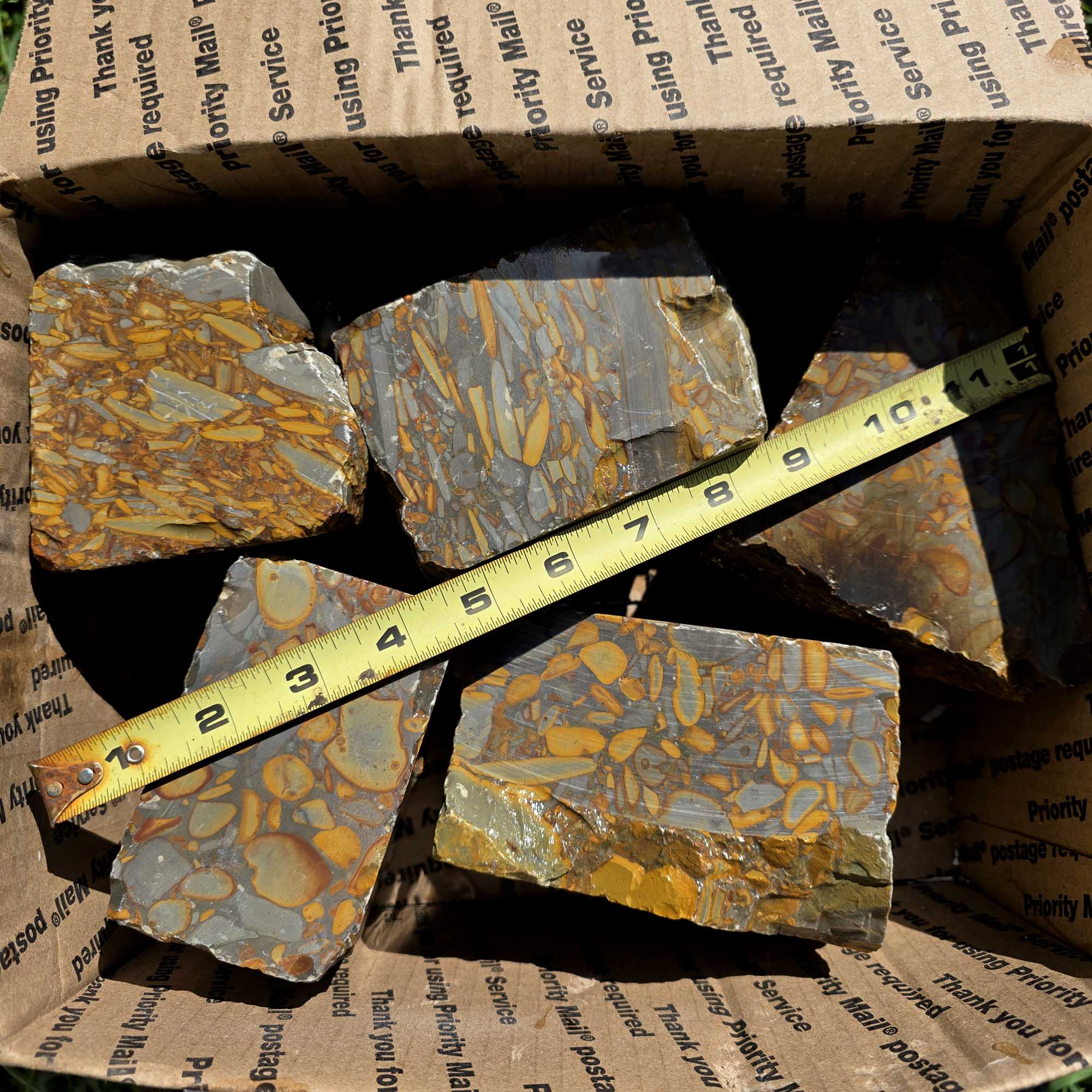 Bamboo Jasper Flatrate Box Rough Stones Prime Indonesian Cutting Material