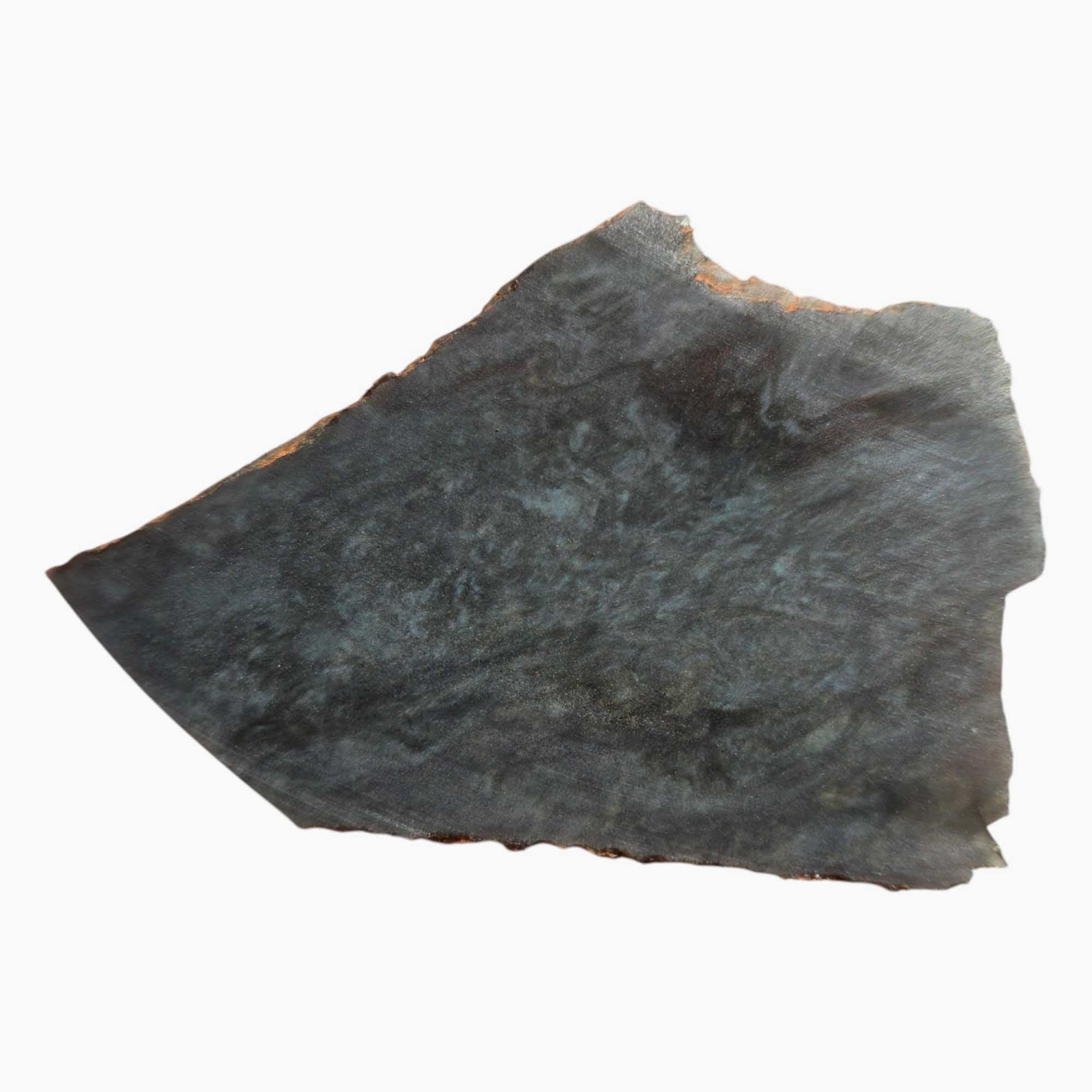 Velvet Obsidian Slab – Thin Cut Mexican Glass with Chatoyant Color Flash