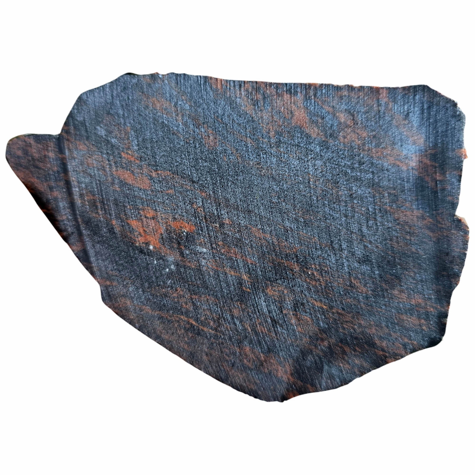 Tri-Flow Obsidian Slab Dry - Mahogany Flowing Action Pattern Glass Butte #3823-4