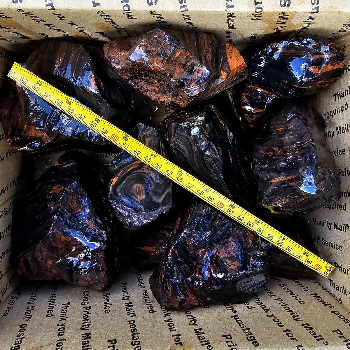 Tri-Flow Mix Old Stock Oregon Obsidian Rough Flatrate