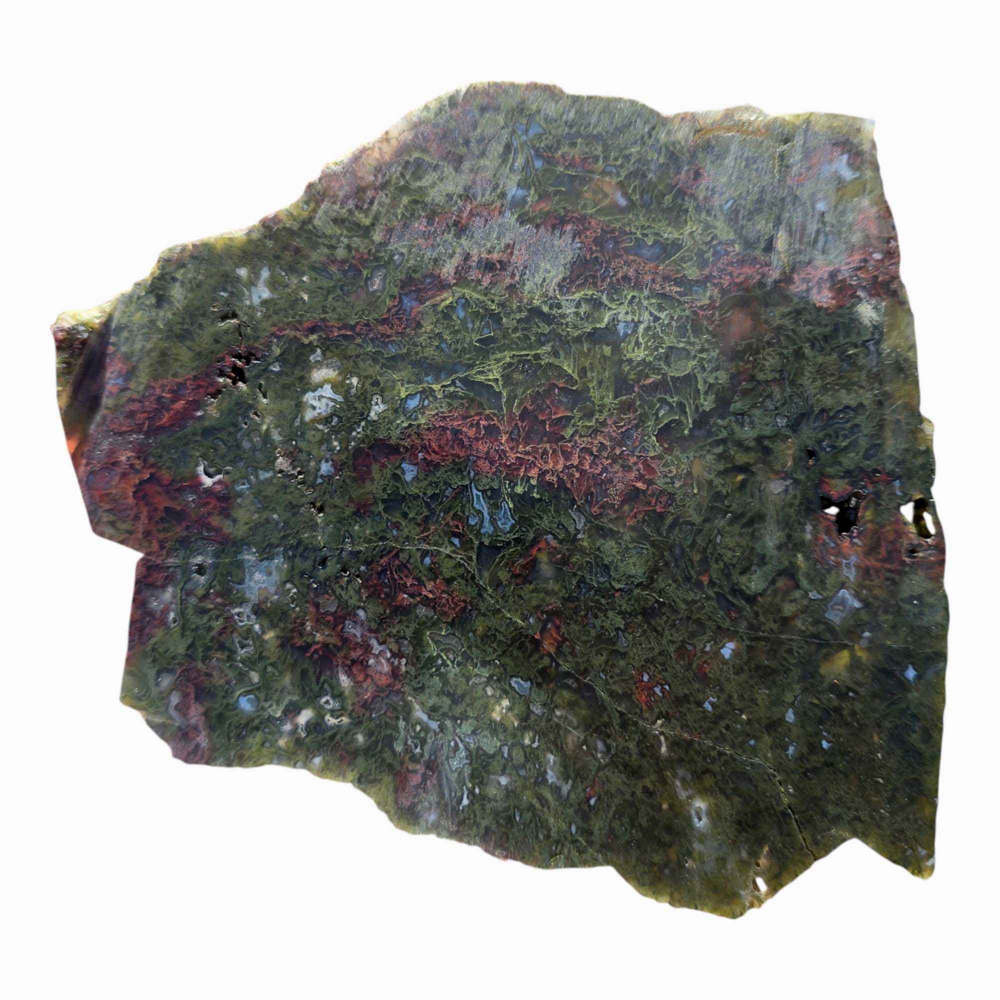 Maury Mountain Moss Agate Slab Lapidary Stone Slice Cut Rock