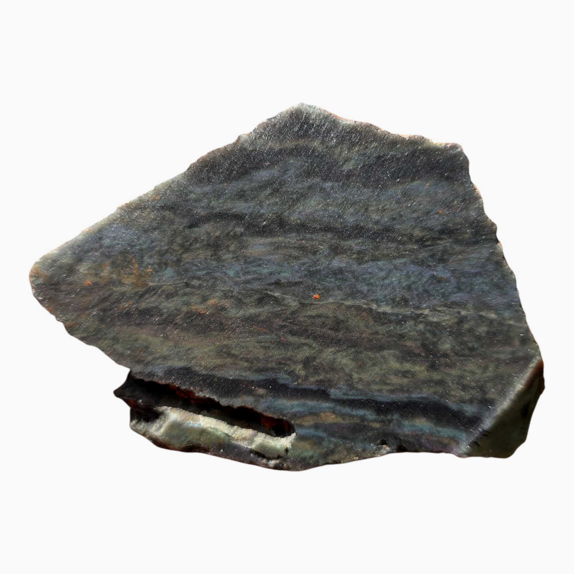 Mexican Velvet Obsidian Lapidary Stone Slab Slice Cut Rock