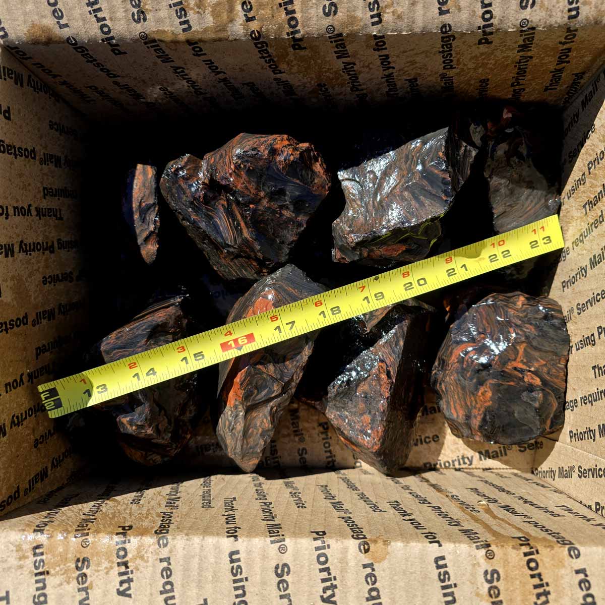 Tri-Flow Mix Old Stock Oregon Obsidian Rough Flatrate!