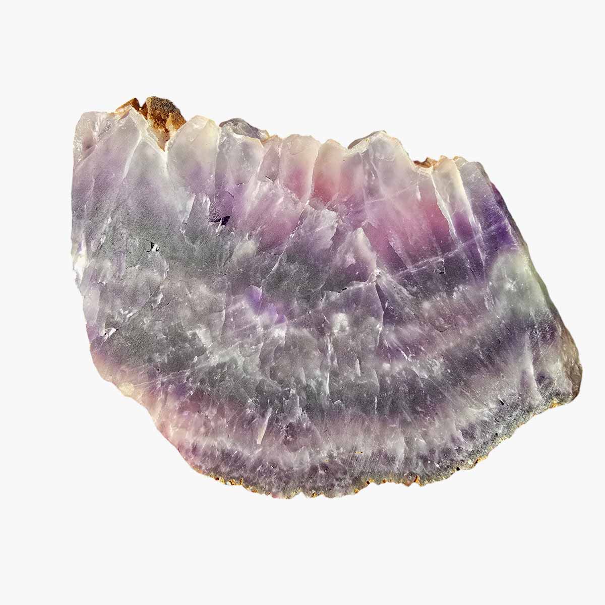 Moroccan Amethyst Lace Agate Slab Lapidary Stone Slice Cut Rock