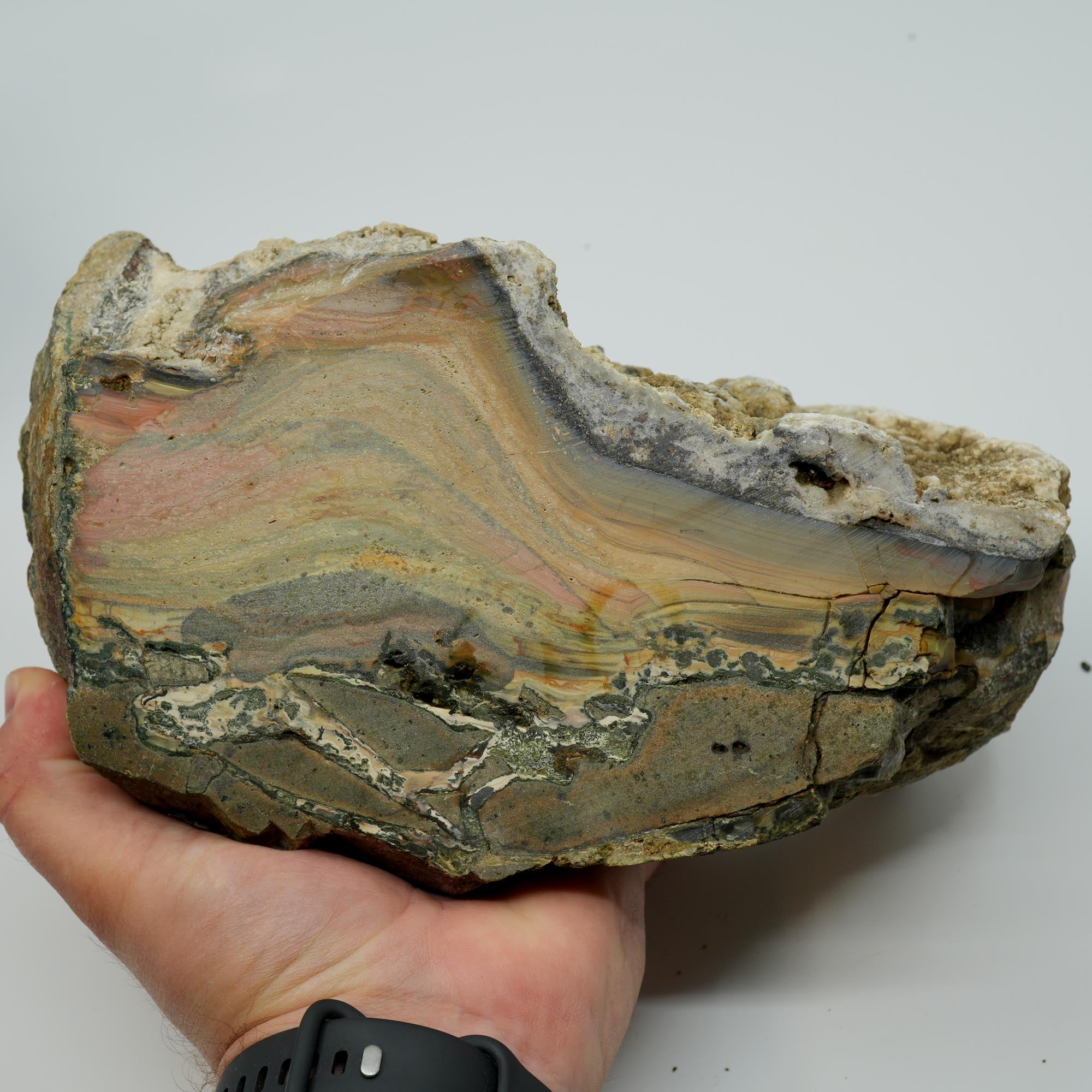 Blue Mountain Jasper Cut and Proven - Orbicular Sunset Purple Green