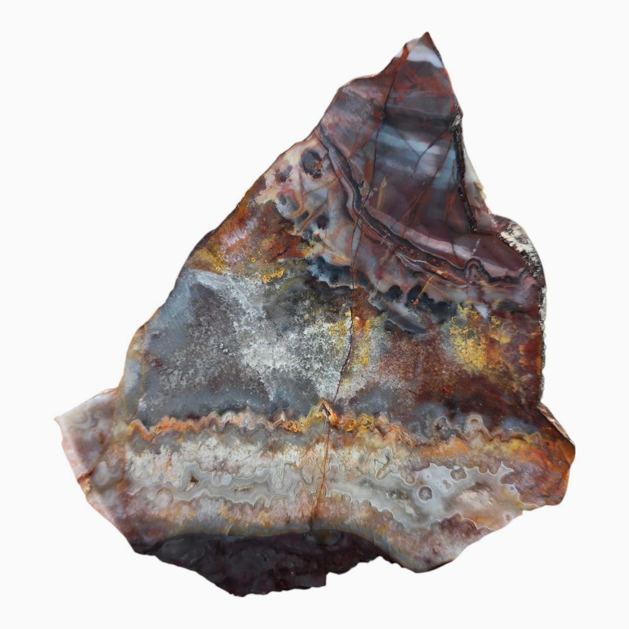 Sarape Jasper – Colorful Crazy Lace Relative from Mexico for Lapidary Use