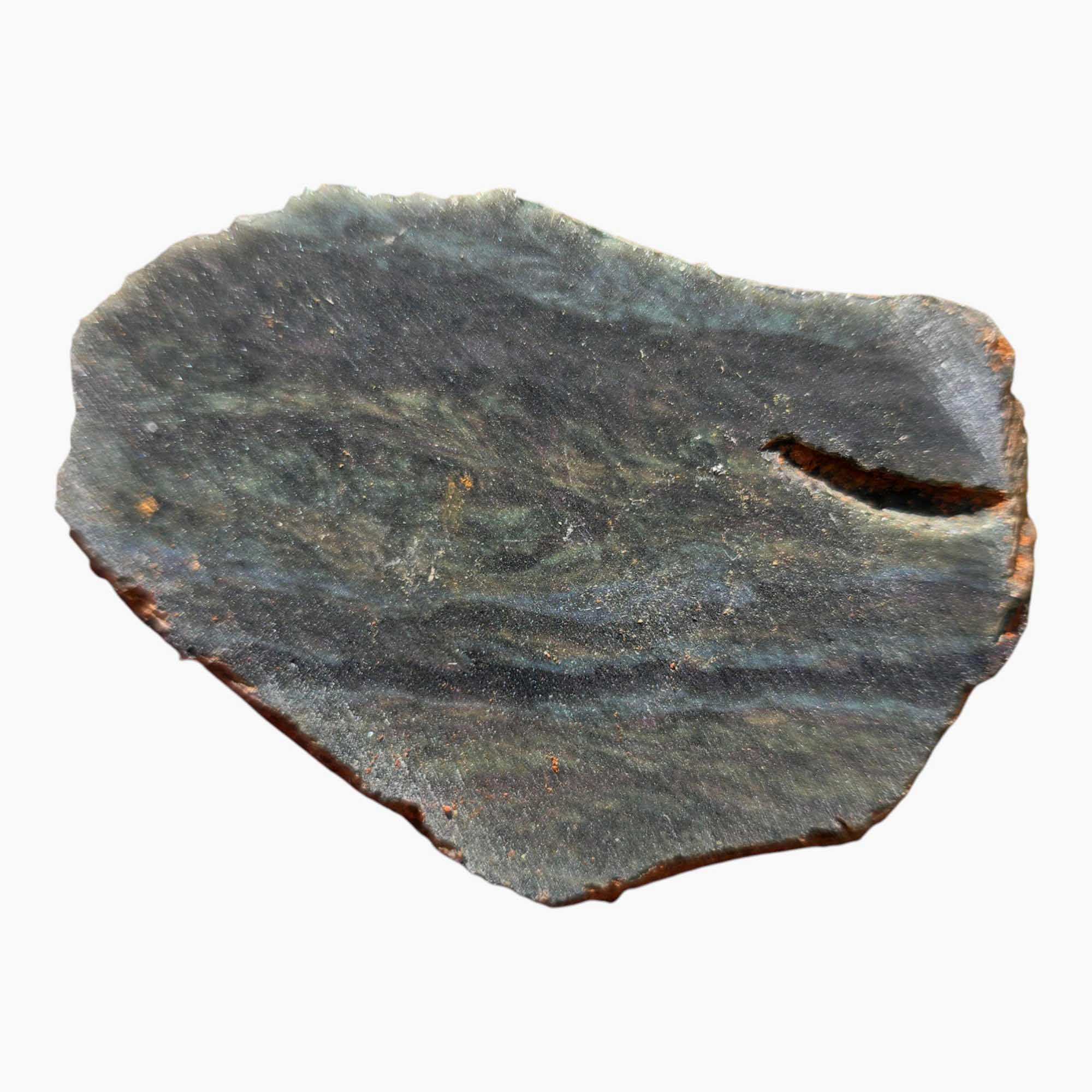 Mexican Velvet Obsidian Lapidary Stone Slab Slice Cut Rock