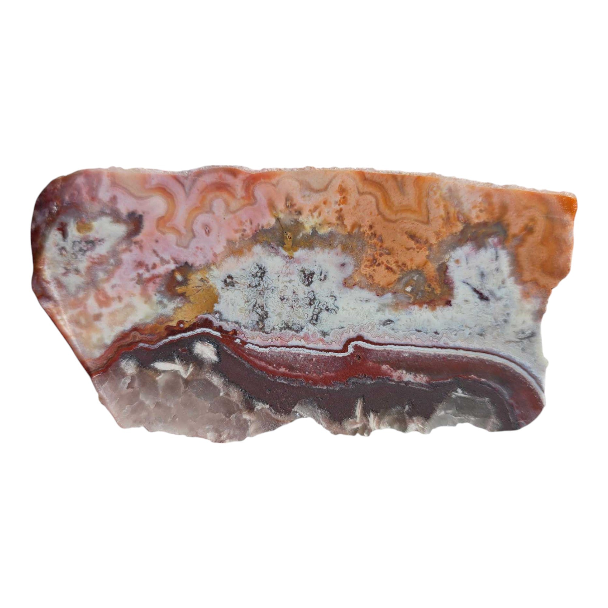 Flor de Durazno Agate Slab – Flower of Peach from Depleted Mexican Vein