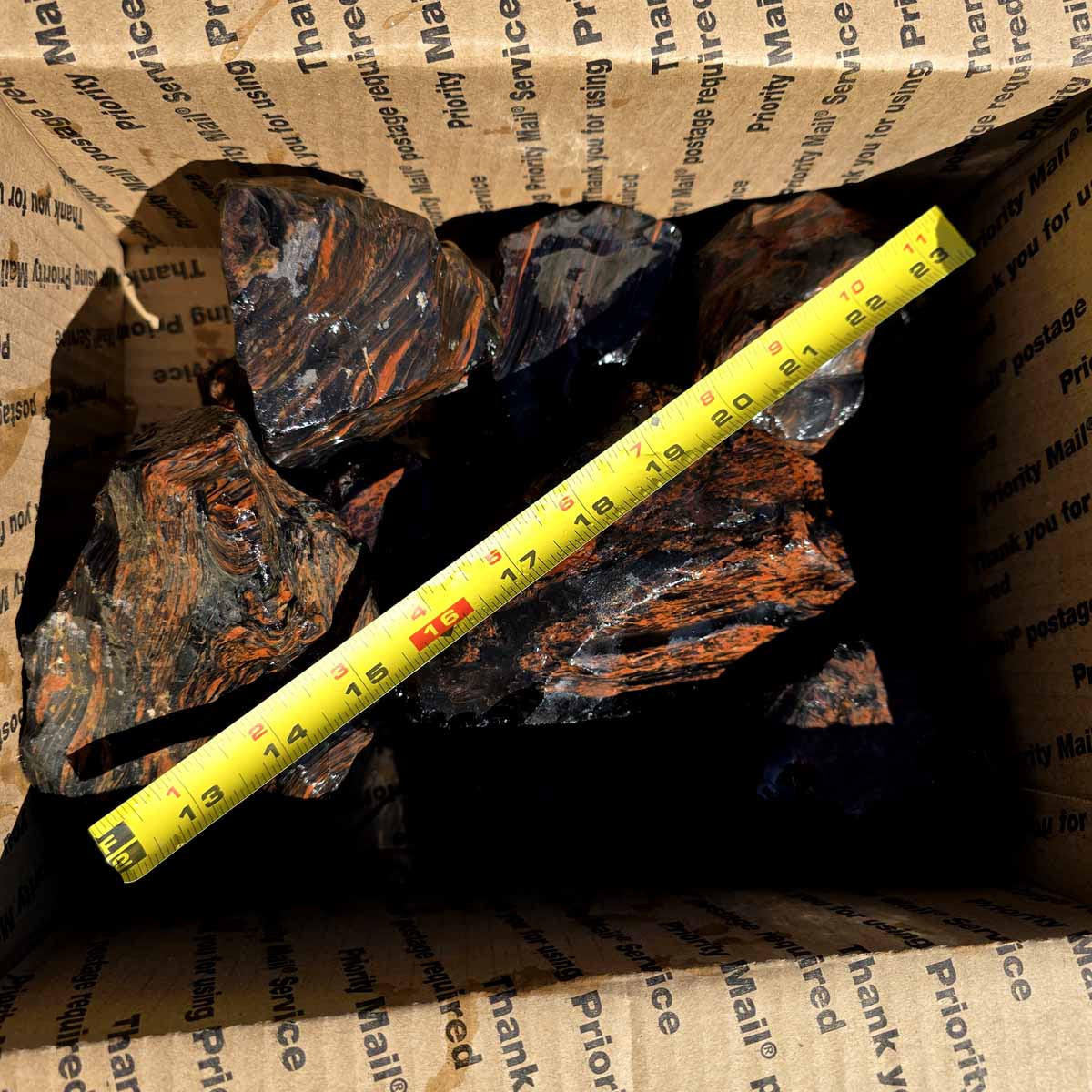 Tri-Flow Mix Old Stock Oregon Obsidian Rough Flatrate!