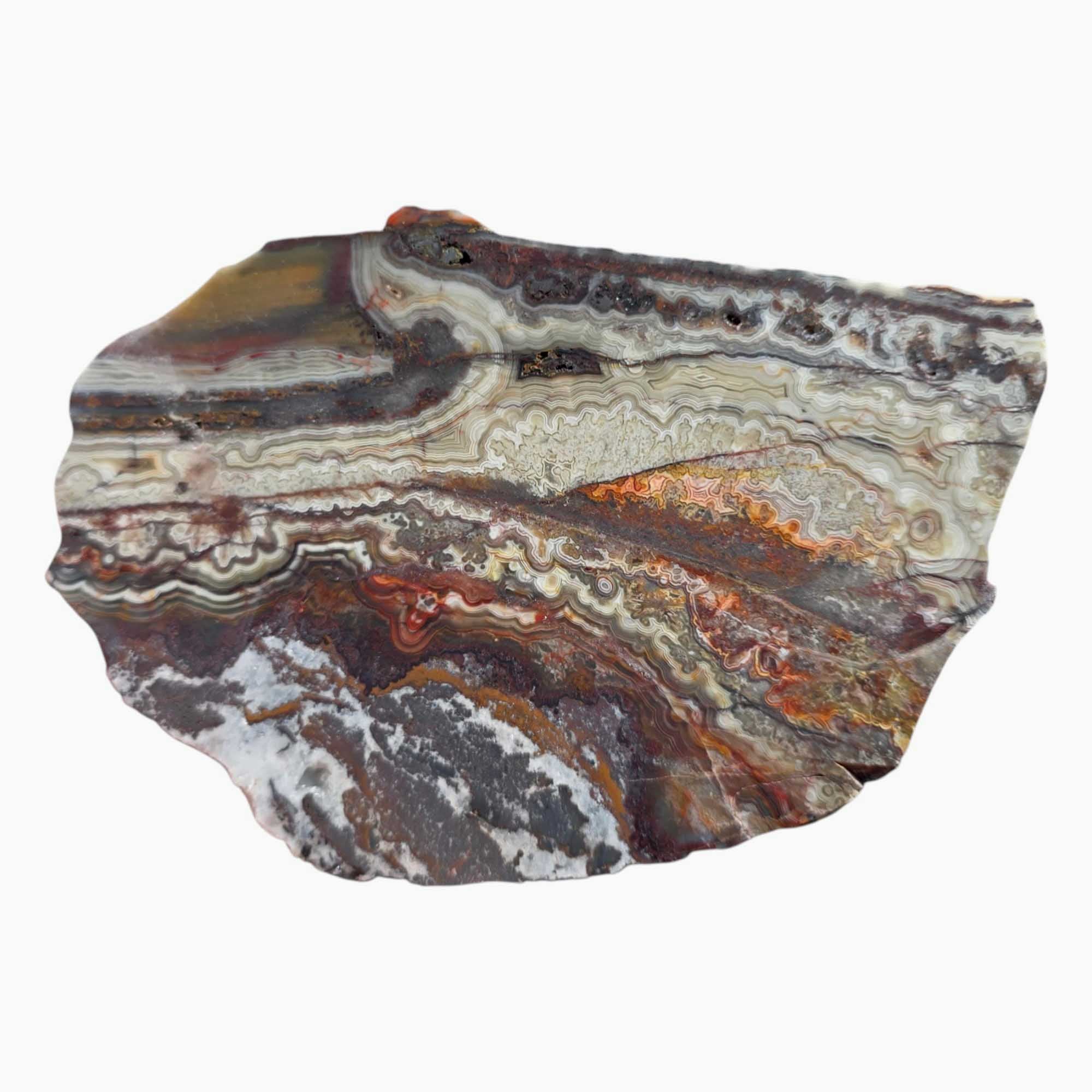 Crazy Lace Agate Slab – Laguna Lace Red Banded Agate from Mexico