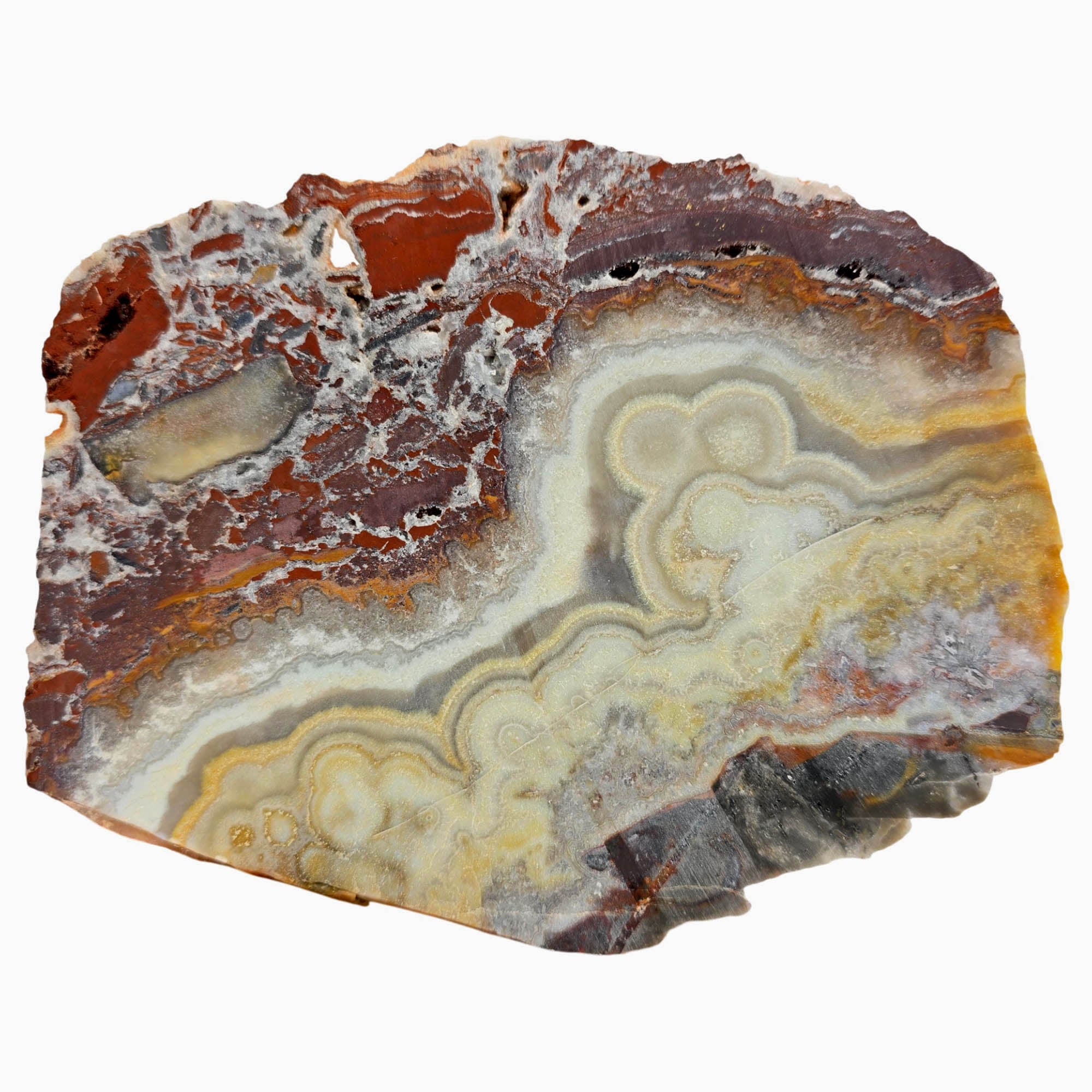 Flor de Durazno Lace Agate Slab Dry – Heavenly Cloud Peach Lace! #3893-6