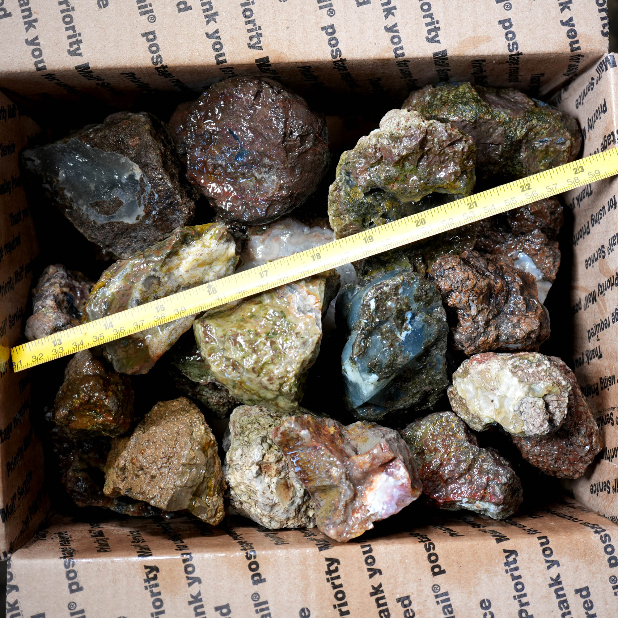 Mix Old Stock Oregon Thundereggs Rough - Rare Priday Plume Potential #F374-Photo9