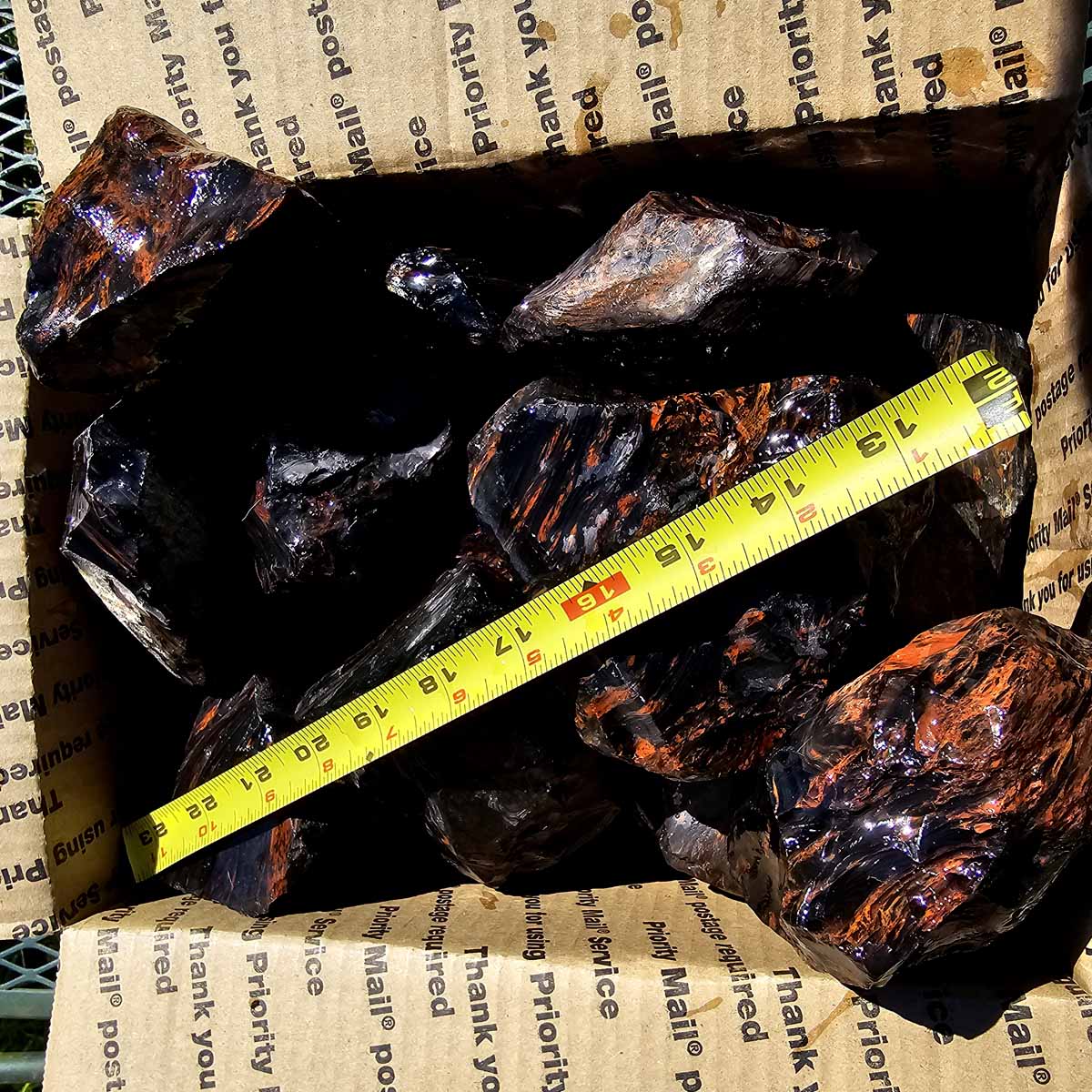 Tri-Flow Mix Old Stock Oregon Obsidian Rough Flatrate!